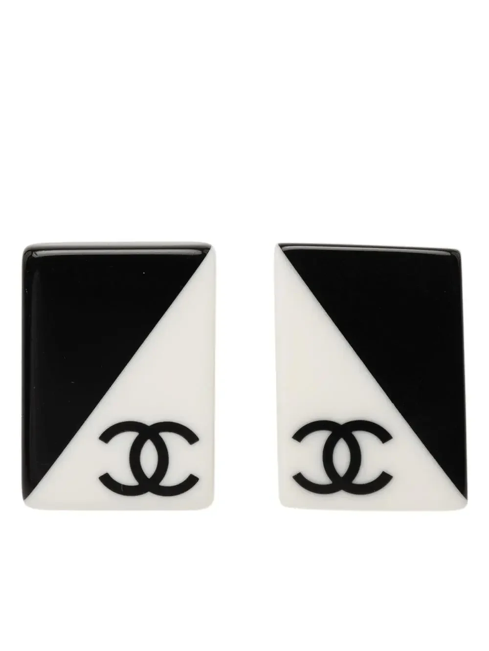 Chanel Cc Bicolor Acrylic Rectangular #289545C44B
